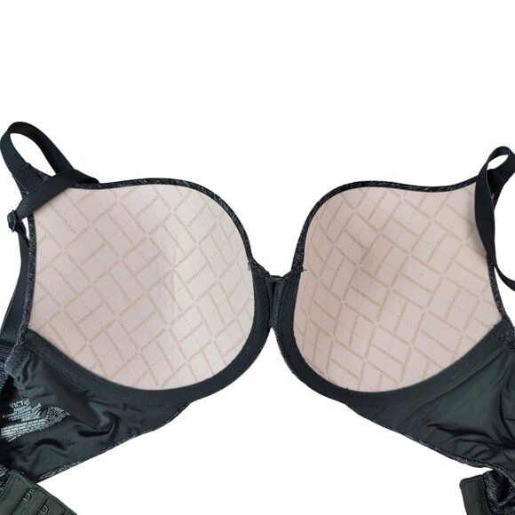 Victoria's Secret Underwire T Shirt Bra Gray 32DD Adj Padded Perfect Coverage - Picture 8 of 9